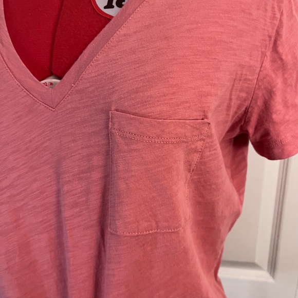 Madewell Whisper Cotton V-Neck Pocket Tee L - Picture 5 of 6